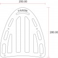 C-Racer Luggage Rack exclusively for SCRSR or SCRFSR series seats - LRSR